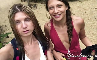 Gina Gerson and Talia Mint enjoy sexy vacation time