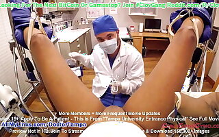 $CLOV - Taylor Ortega Succeed in Gyno Exam Required For New Students Wide of Doctor Tampa! Tampa University Entrance Physical At GirlsGoneGyno.com