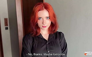 A Lovely Red-Haired Stranger Was Refused, But Still Came To My Room For Sex